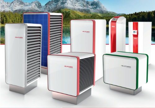 Opstelling van Heliotherm-warmtepompen en boilers