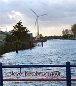 De 0.6 MW molen in Gouda Plaatje van de 0.6 MW windmolen